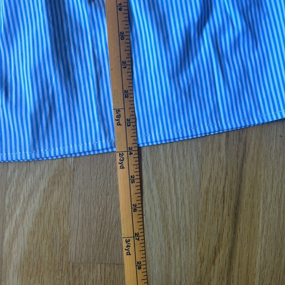 Blue and White Striped Multi Color Tassel Top Size Small - Picture 12 of 13